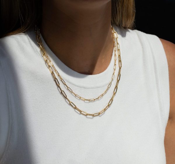 Mini Bold Link Necklace - Image 3